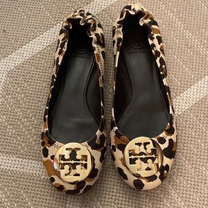 Tory Burch Animal Print Flats